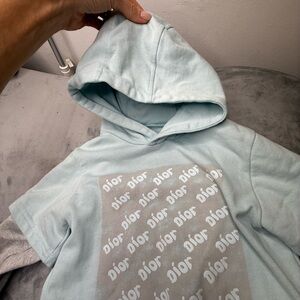 Dior Kids Sky Blue Hoodie